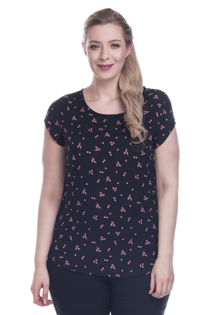 

Футболка женская My Line Moda 86 черная M, 86