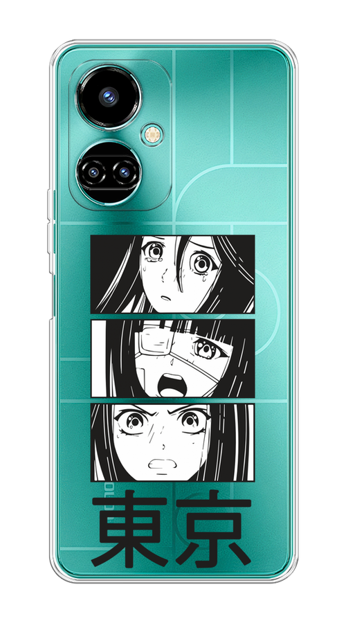 

Чехол на Tecno Camon 19/19 Pro 4G "Tokyo girls", Белый;черный;прозрачный, 301650-1