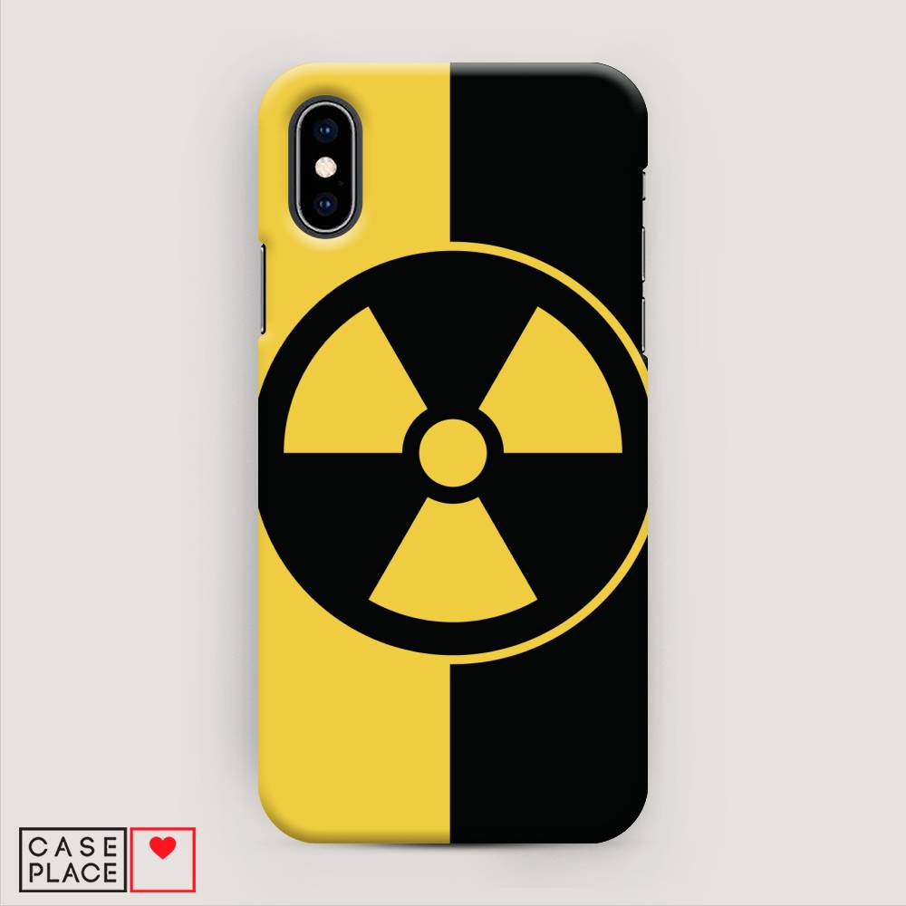 

Пластиковый чехол "Эмблема черно-желтая" на Apple iPhone XS (10S), 11820-7