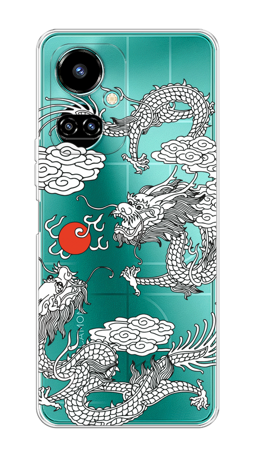 

Чехол на Tecno Camon 19/19 Pro 4G "Драконы с ножом", Прозрачный;черный;белый, 301650-1