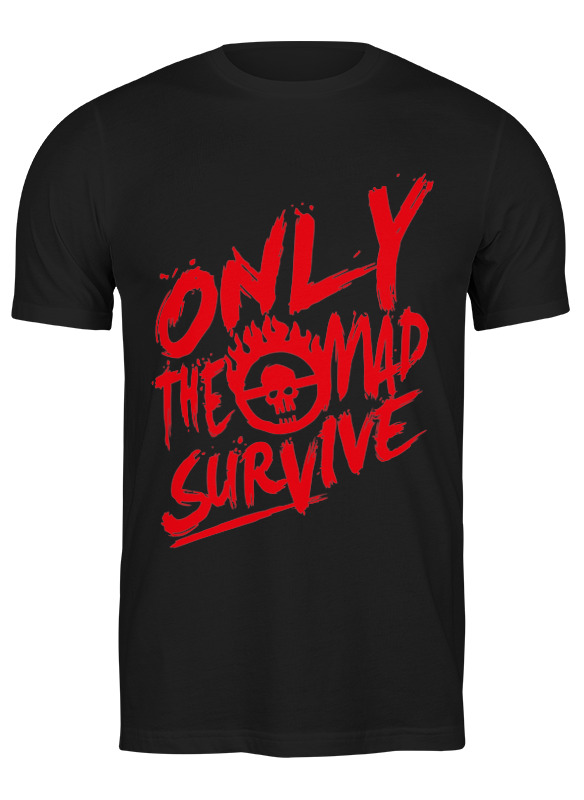 

Футболка мужская Printio Mad survive черная M, Черный, Mad survive
