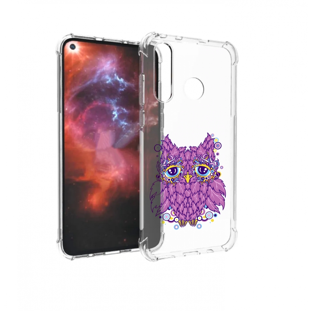 

Чехол бампер MyPads Розовая сова для Huawei Nova 4 противоударный, Прозрачный, Tocco