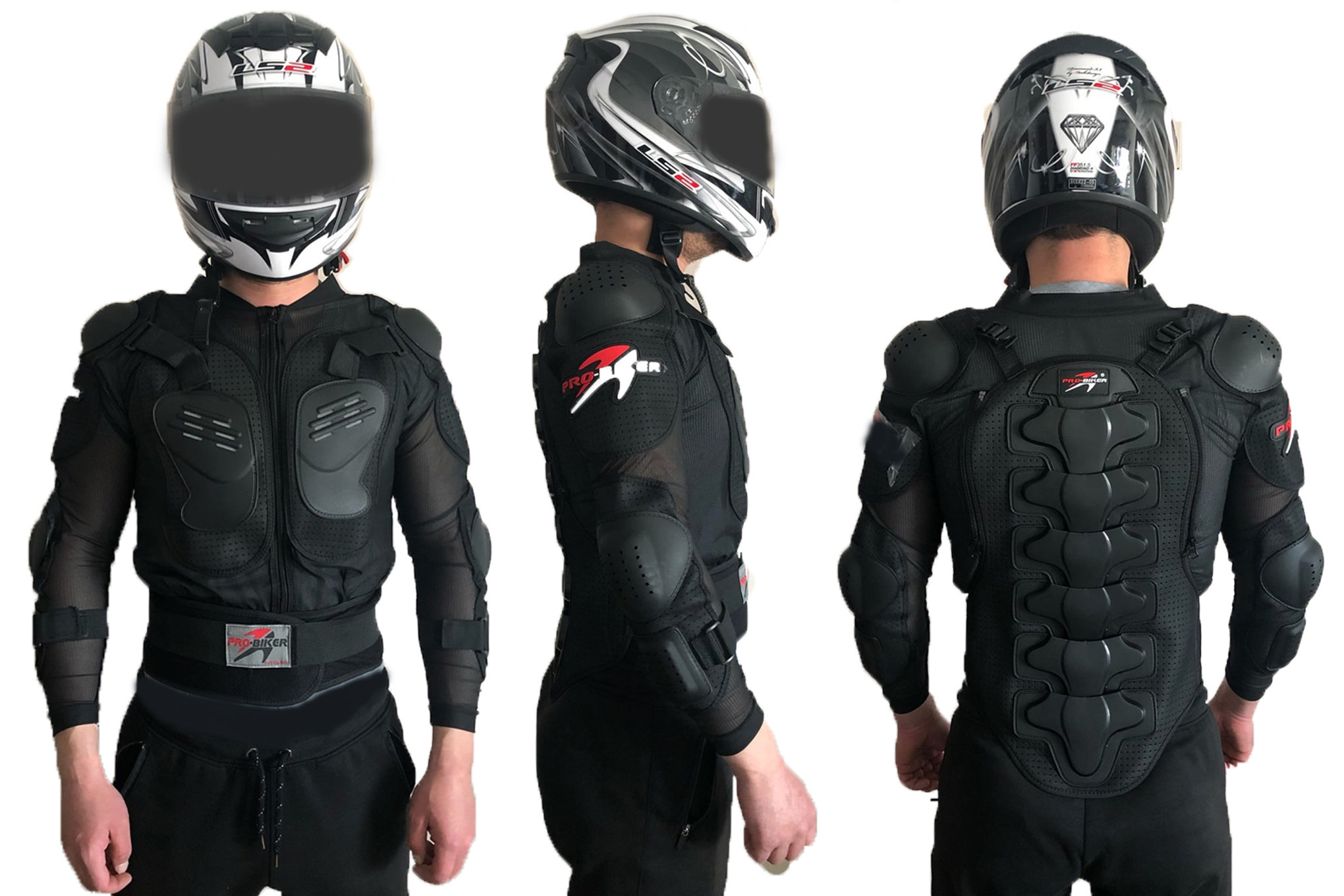 

Мотокуртка черепаха (XXXXL) "PRO-BIKER", Черный, PRO-BIKER