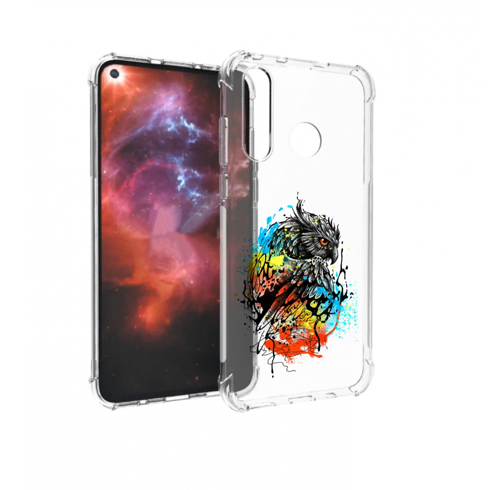 

Чехол бампер MyPads Творческая сова для Huawei Nova 4 противоуда, Прозрачный, Tocco