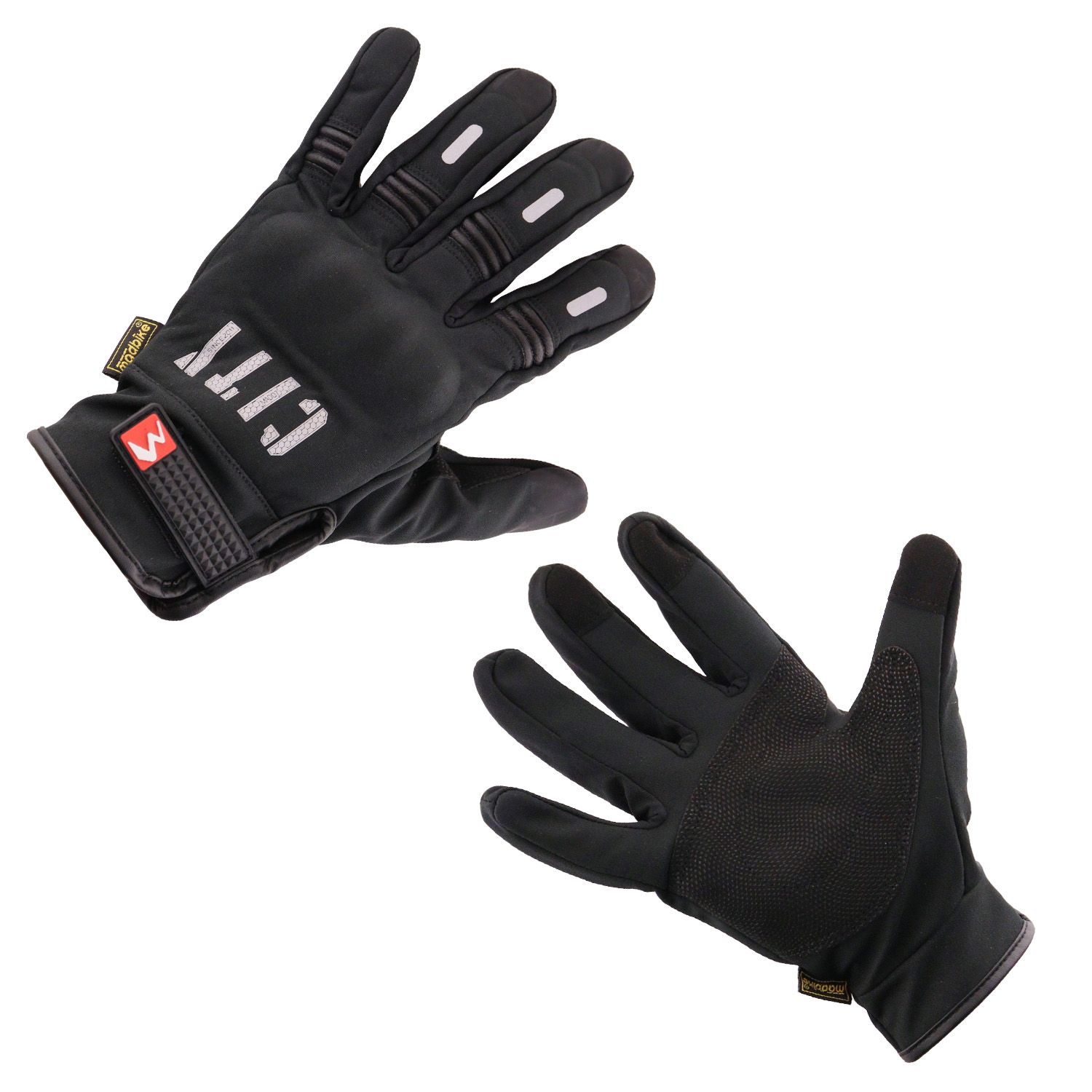 Мото перчатки CITY (size:XL, черные) Madbike