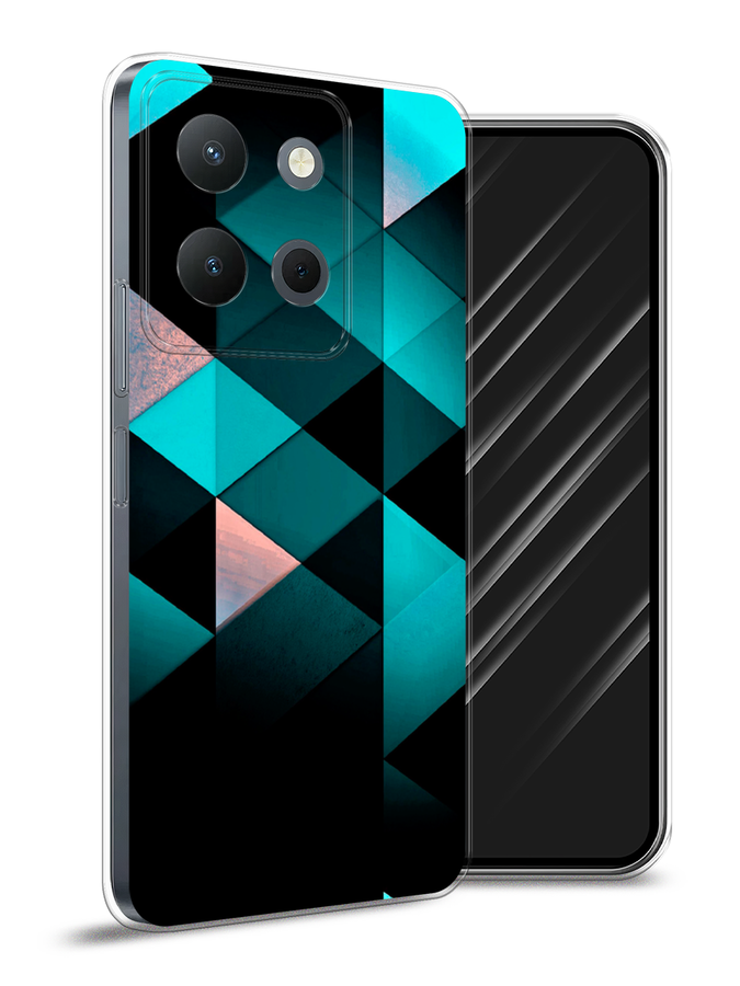 

Чехол Awog на Vivo Y36 4G "Геометрия 16", Бирюзовый;черный, 269250-1