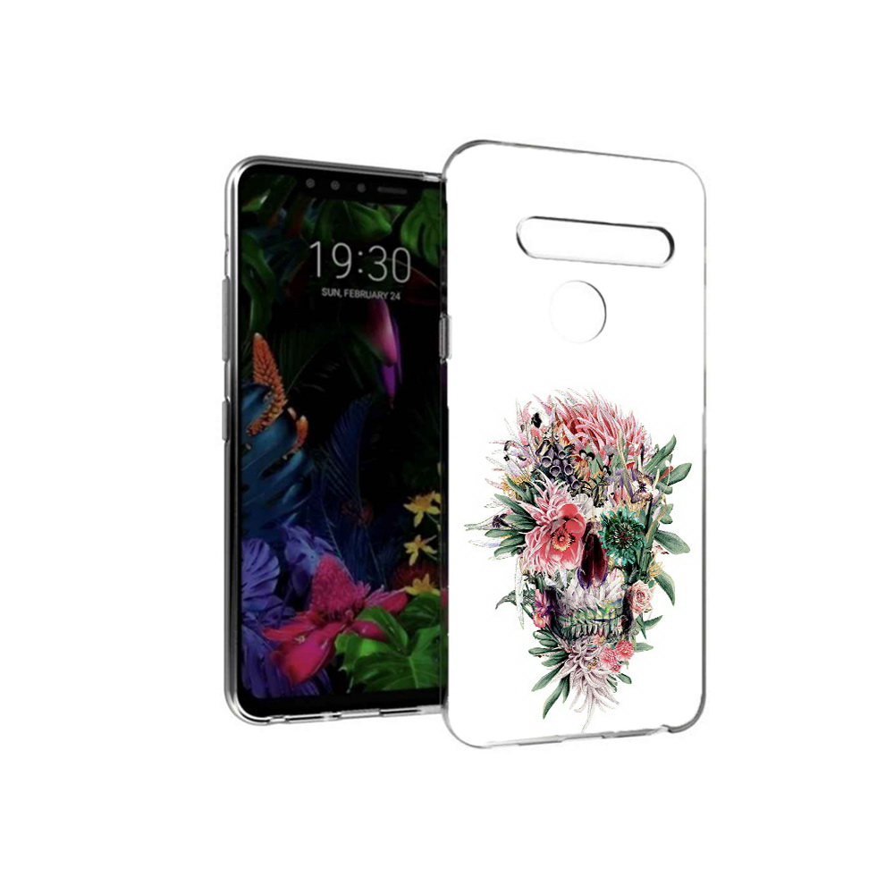 

Чехол MyPads Tocco для LG G8 череп из цветов (PT135945.76.677), Tocco