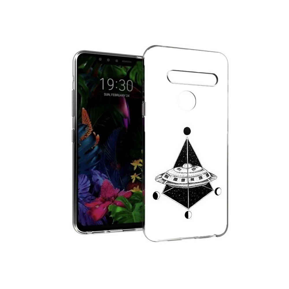 

Чехол MyPads Tocco для LG G8 черно белая летающая тарелка (PT135945.76.679), Tocco