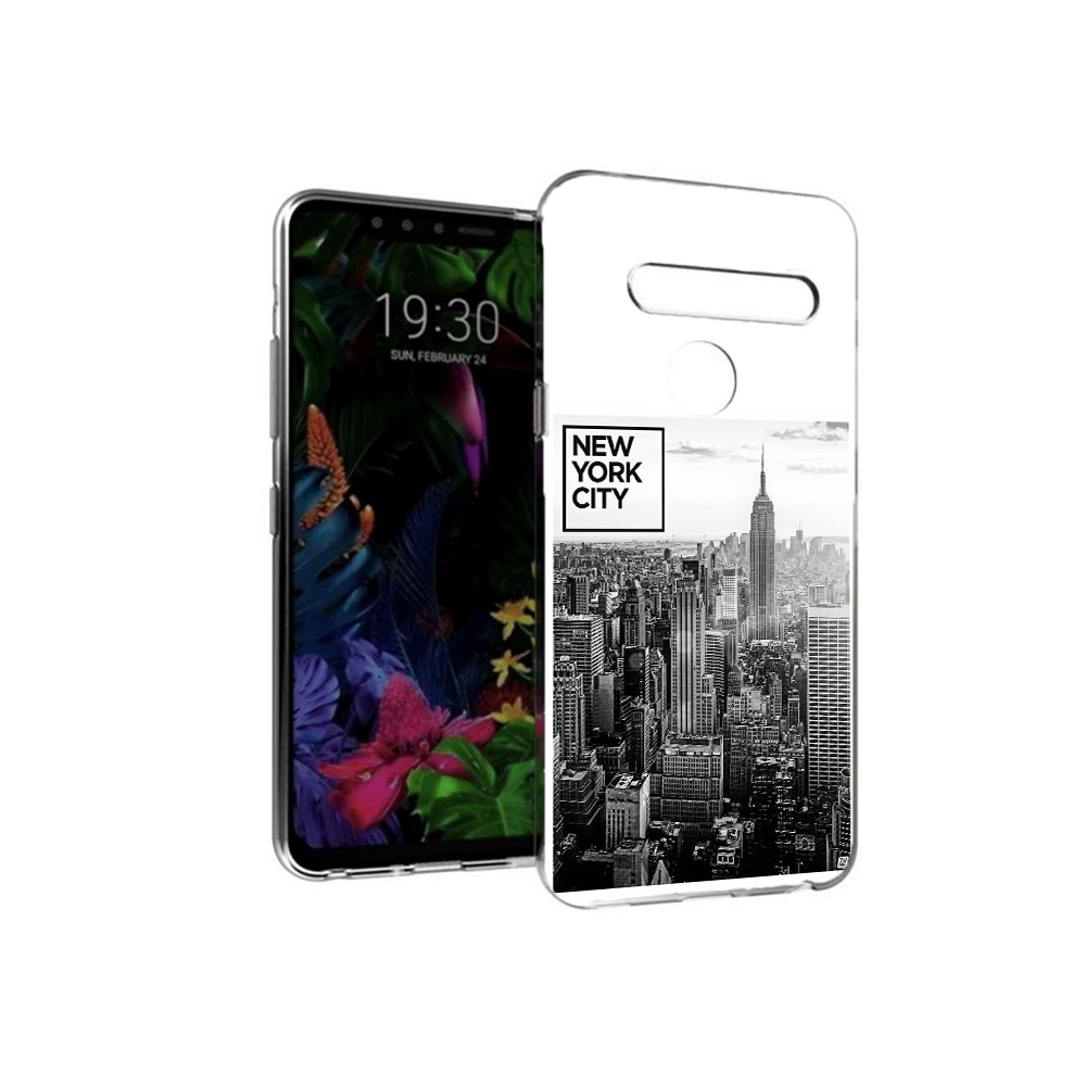 

Чехол MyPads Tocco для LG G8 черно белый ньюерк (PT135945.76.686), Tocco