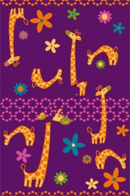 фото Agnella ковер funky giraffe a violet 0.8x1.2м