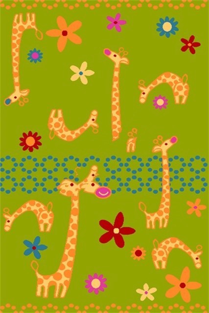 Agnella Ковер Funky Giraffe a lime 0.8x1.2м