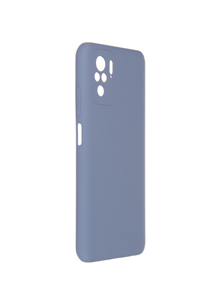 фото Чехол pero для xiaomi redmi note 10s liquid silicone grey pcls-0085-gr