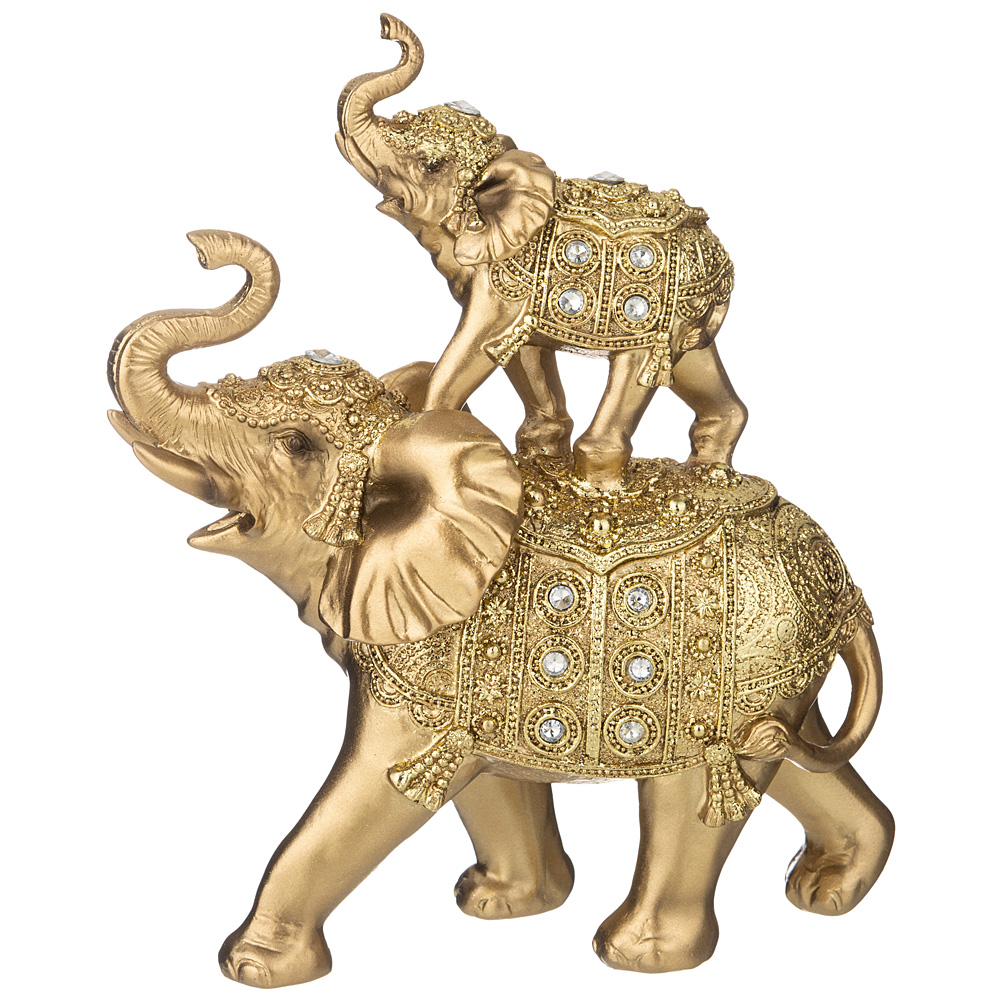 

Статуэтка Lefard слоны 21*9*25 см KSG-146-1776, Золотистый