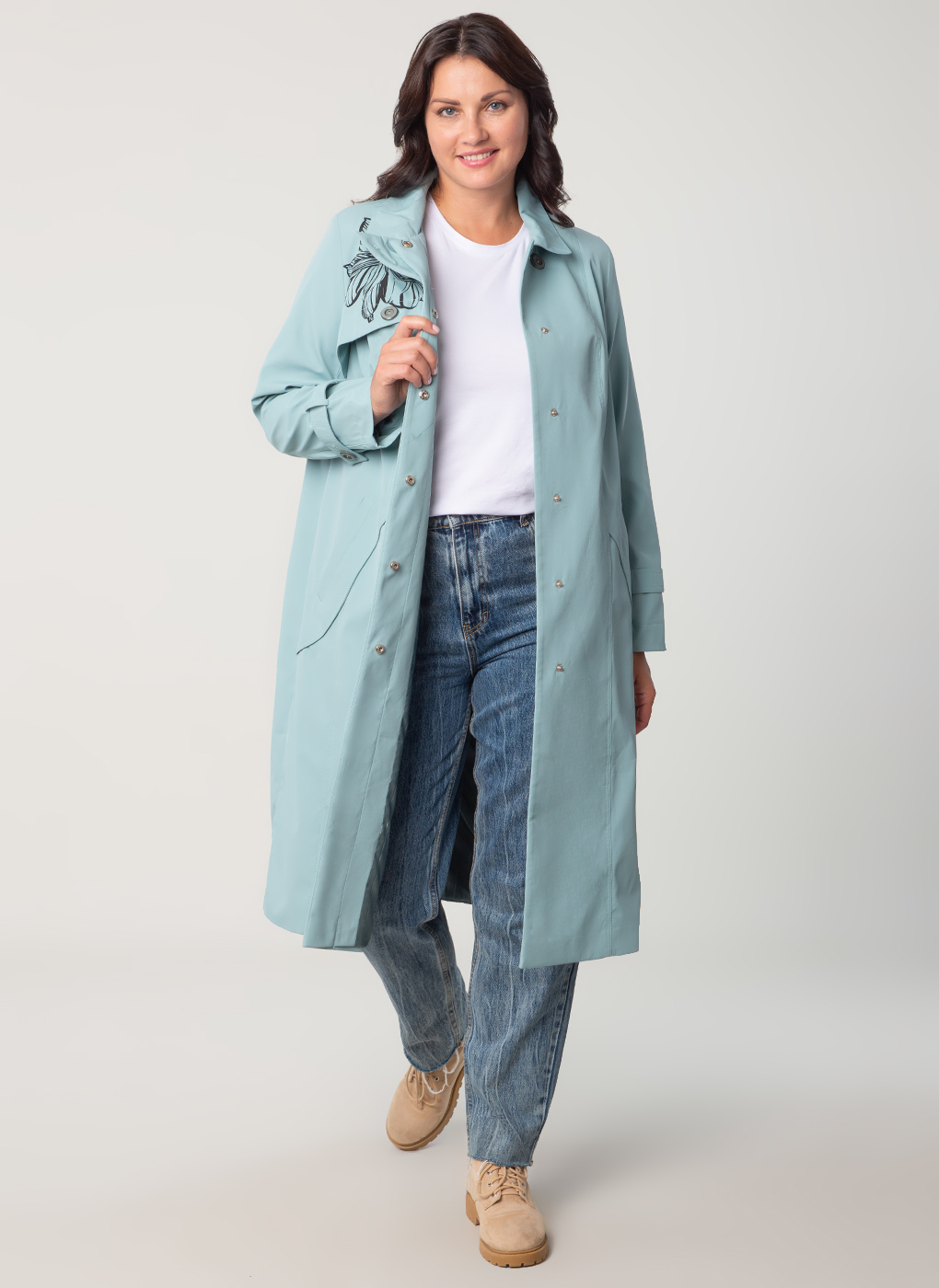 

Плащ женский Каляев 46817 голубой 58 RU, 46817