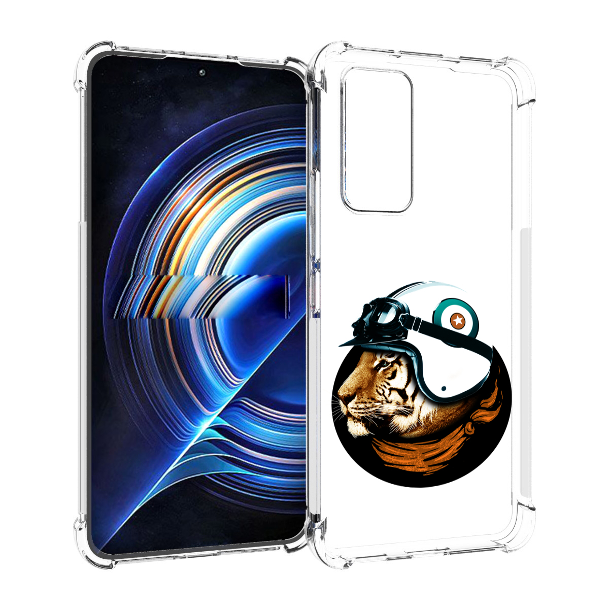 

Чехол MyPads Тигр в шлеме для Tecno Camon 19 Neo, Прозрачный, Tocco