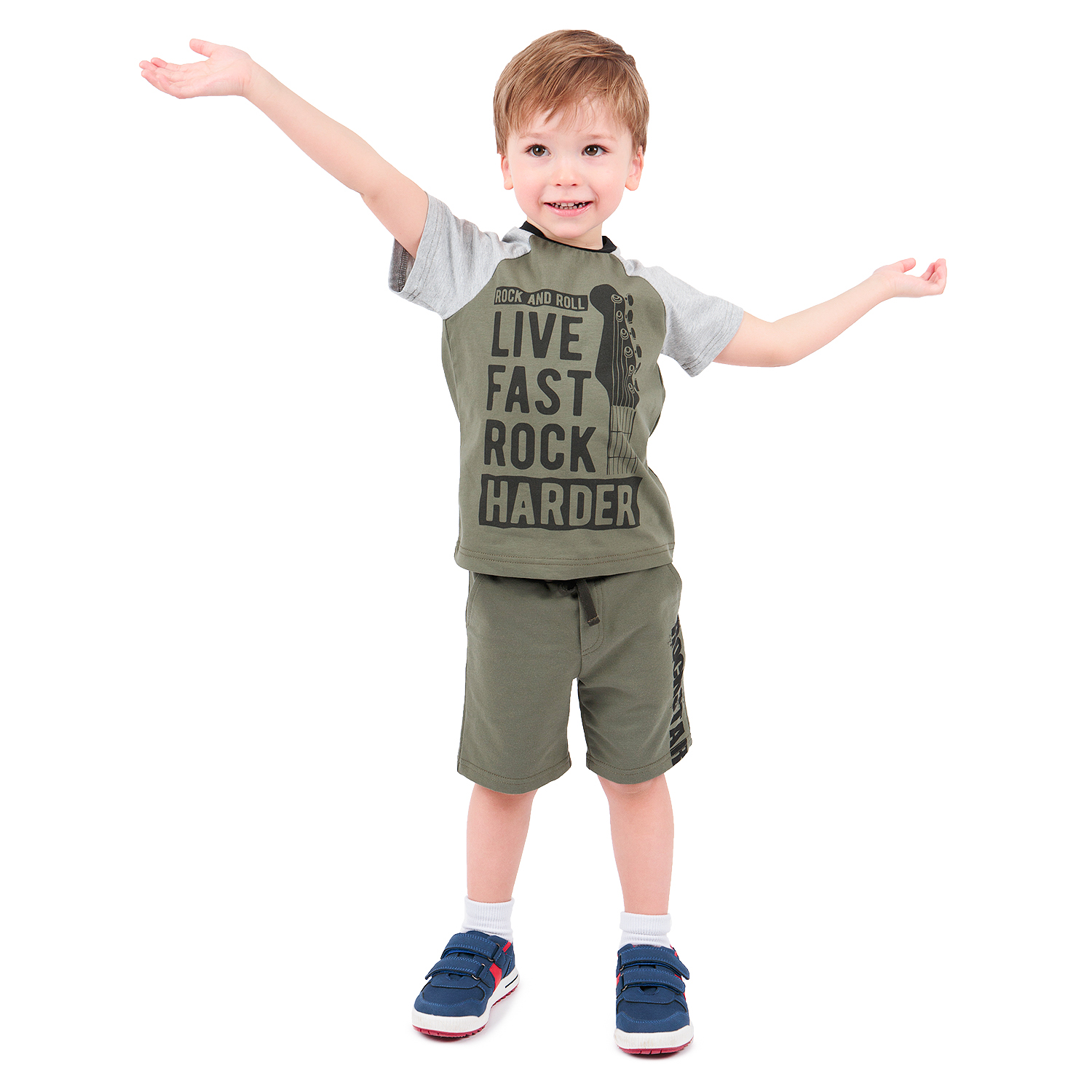 

Футболка Leader Kids Рок звезда хаки р.110, GL001124288