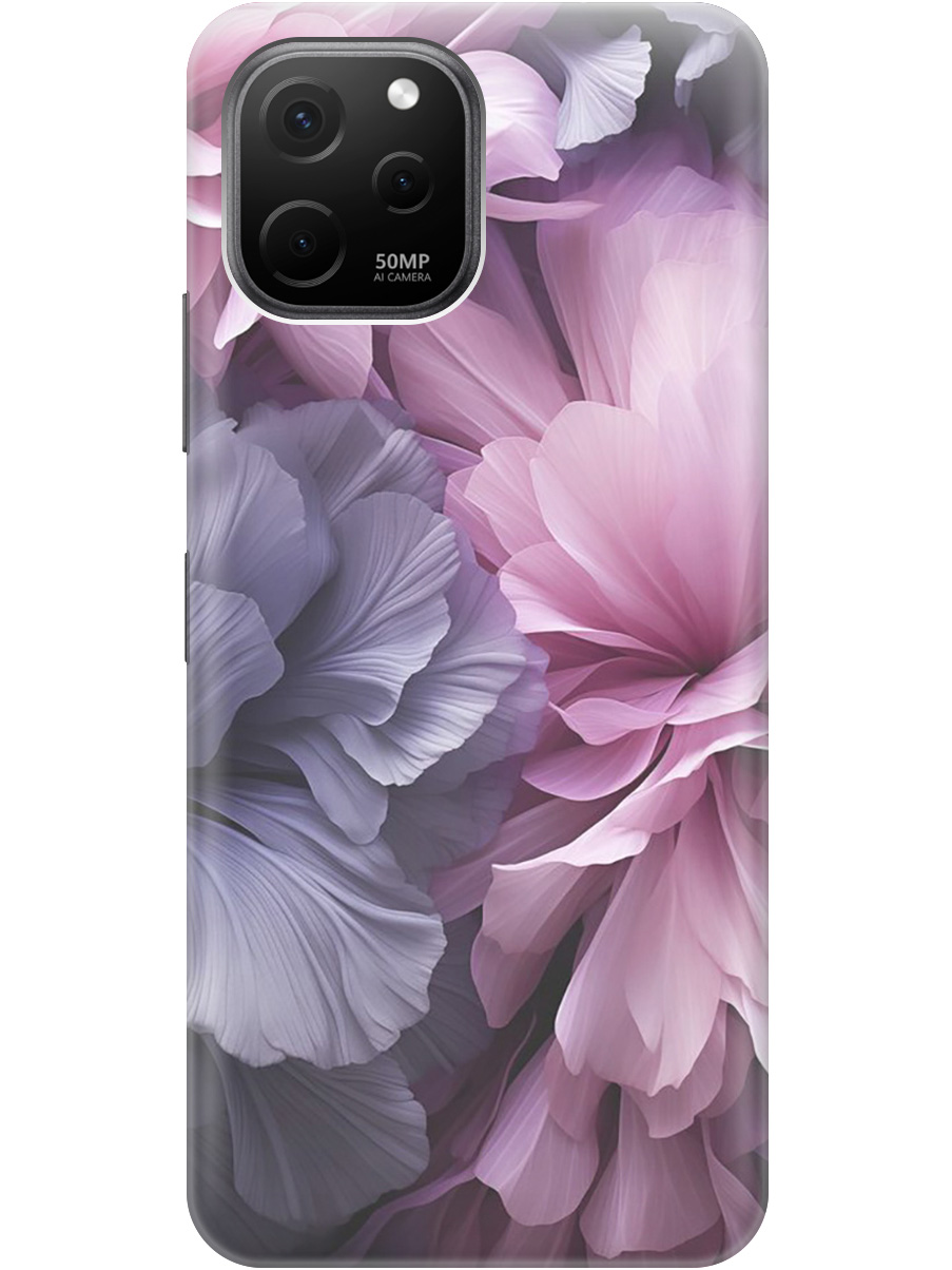 

Силиконовый чехол на Huawei nova Y61 с рисунком "Розово-фиолетовые цветы", Розовый;фиолетовый, 20000447