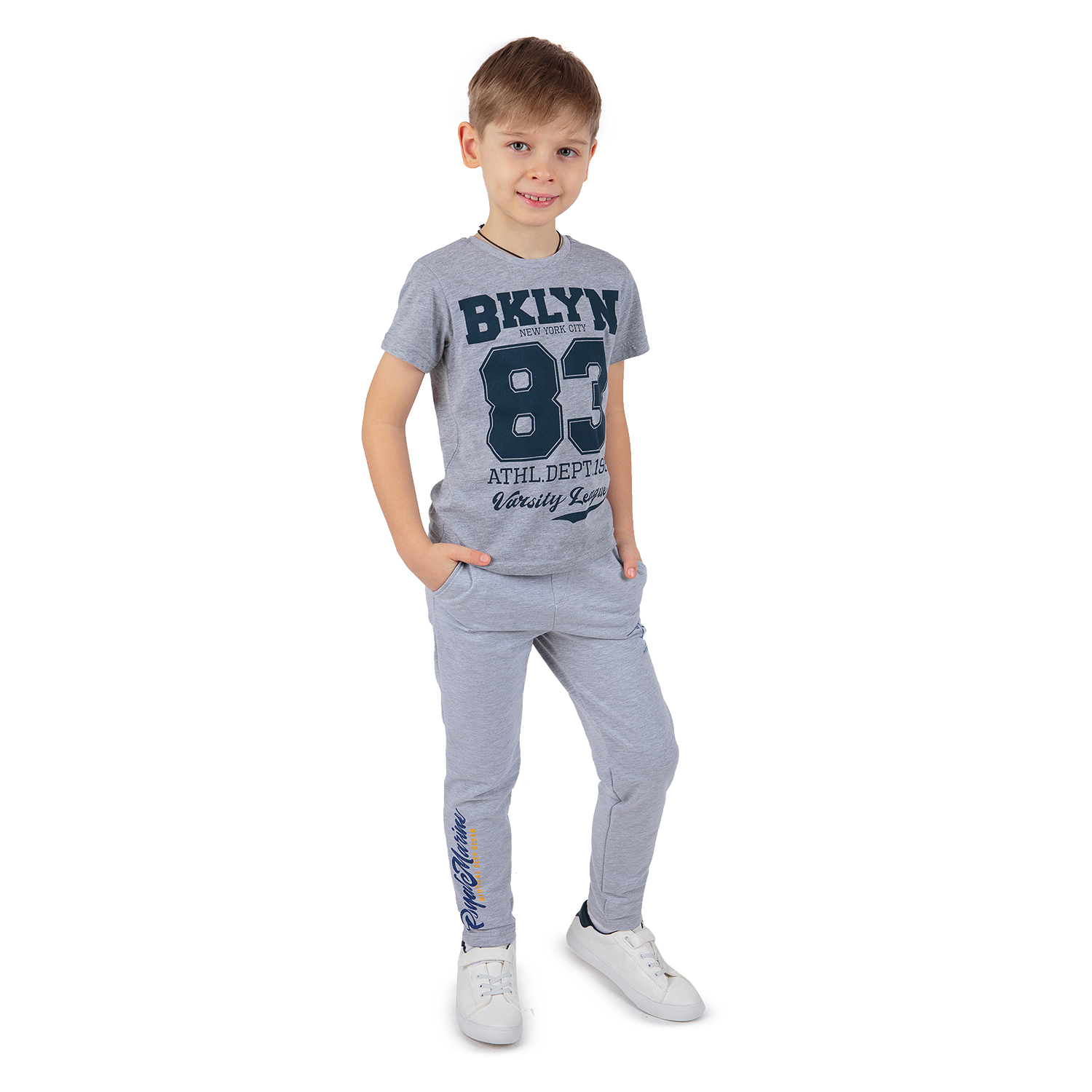 

Футболка Leader Kids серый р.140, GL001126759