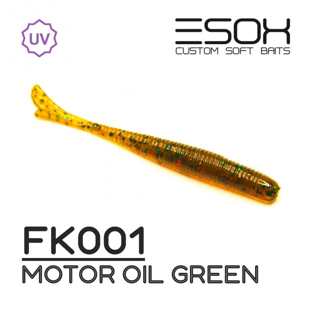 

Червь силиконовый Esox FISHTALE 48 мм. FK001 уп.=12 шт., Зеленый