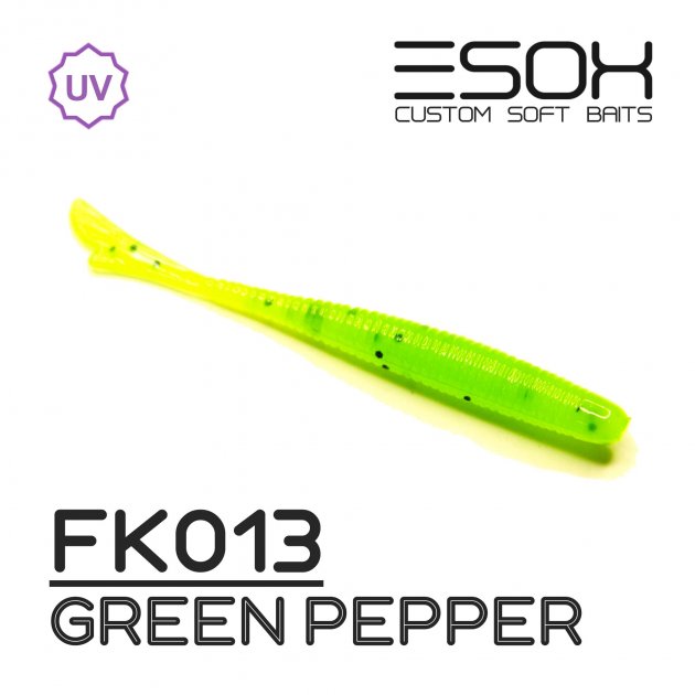 

Червь силиконовый Esox FISHTALE 48 мм. FK013 уп.=12 шт., Зеленый