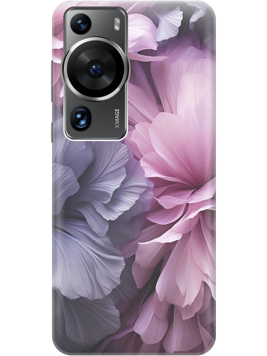 

Силиконовый чехол на Huawei P60 Pro с рисунком "Розово-фиолетовые цветы", Розовый;фиолетовый, 20001421