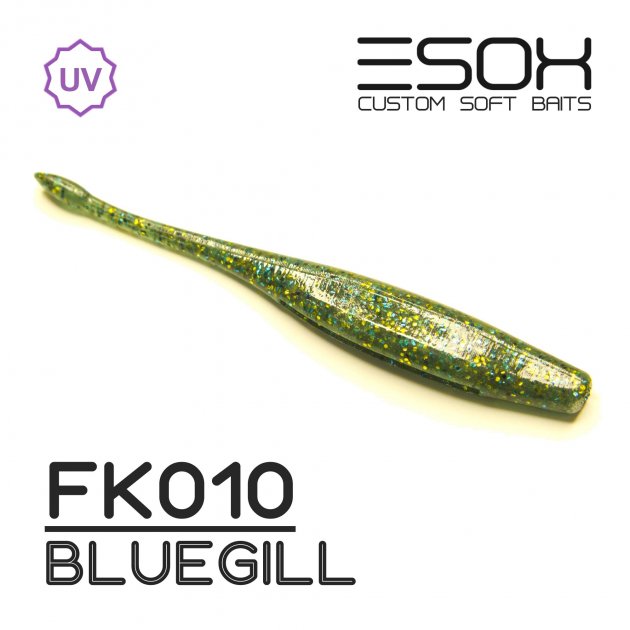 

Червь силиконовый Esox WACKY SLUG 96 мм. FK010 уп.=5 шт., Голубой;желтый