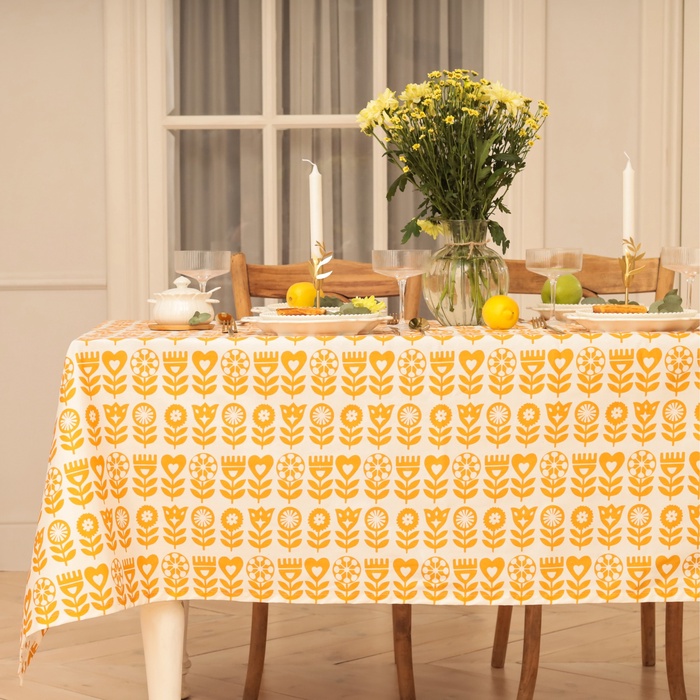 

Скатерть Этель Yellow garden 146х180 см, 100% хл, саржа 190 г/м2, Желтый