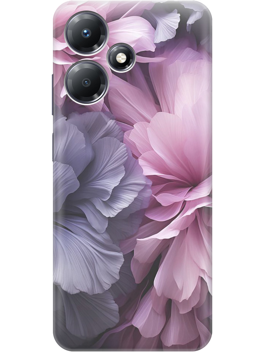 

Силиконовый чехол на Infinix Hot 30 Play с рисунком "Розово-фиолетовые цветы", Розовый;фиолетовый, 20000053