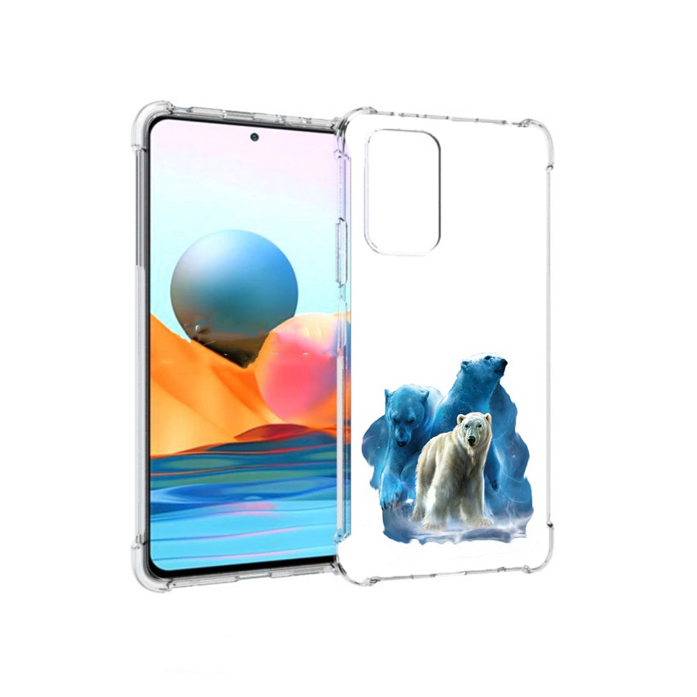 Чехол MyPads Tocco для Xiaomi Redmi Note 10 Pro полярный медведь (PT158414.284.549)