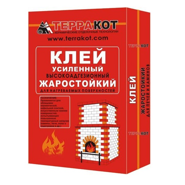 Клей усиленный жаростойкий Терракот, 5 кг