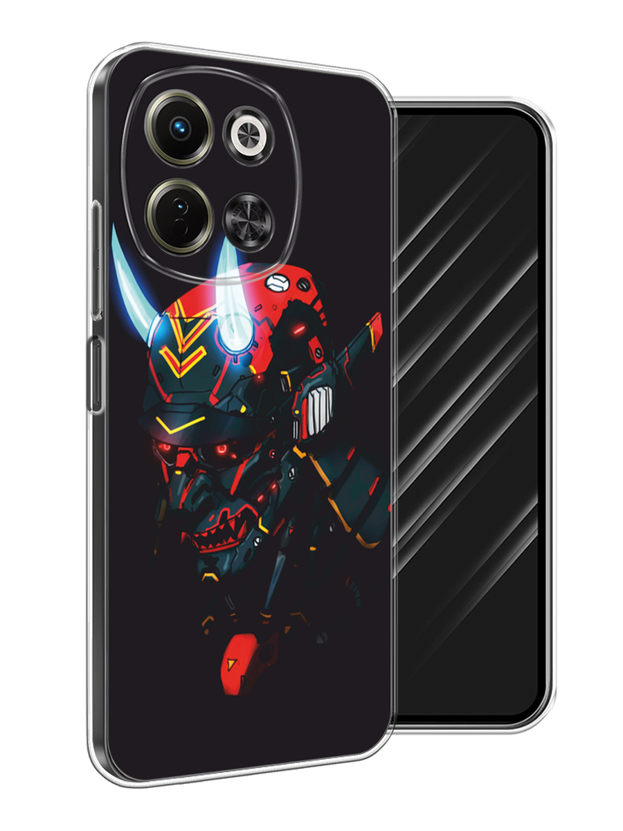 

Чехол Awog на Tecno Spark 30 5G "Неоновый самурай", Черный;красный;голубой, 309750-1