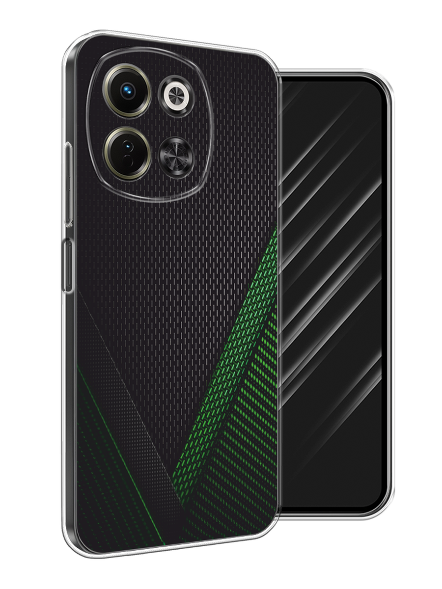 

Чехол Awog на Tecno Spark 30 5G "Зеленый карбон", Черный;зеленый, 309750-1