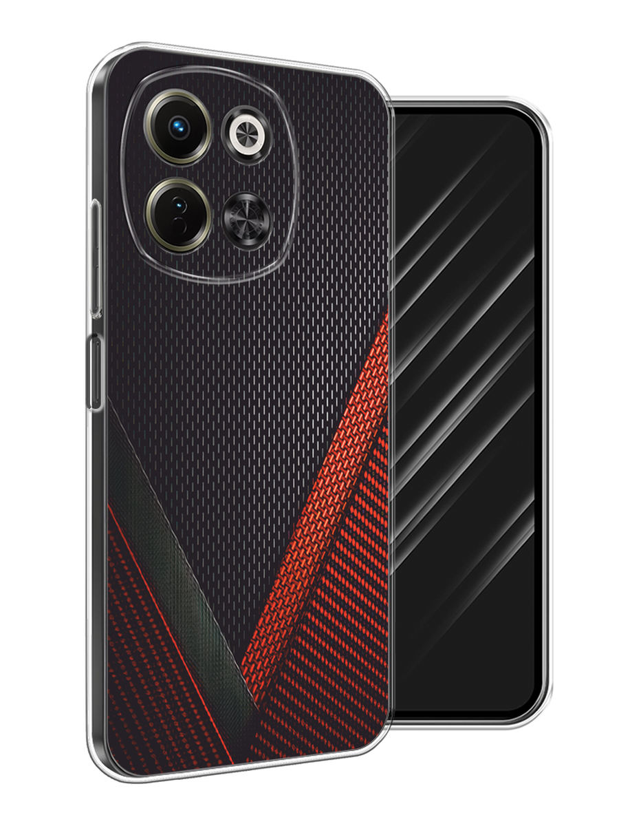 

Чехол Awog на Tecno Spark 30 5G "Красный карбон", Черный;красный, 309750-1