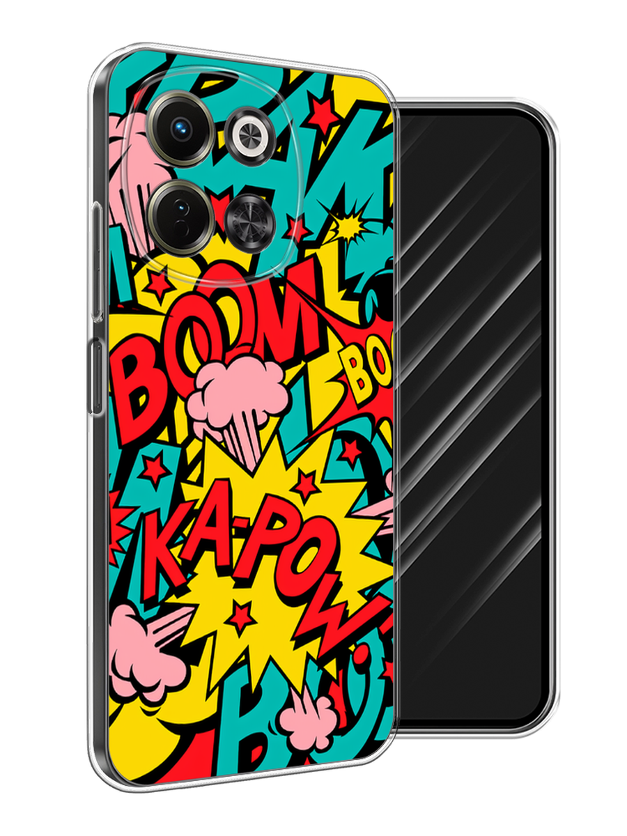 

Чехол Awog на Tecno Spark 30 5G "Постер pop art", Бирюзовый;желтый;красный, 309750-1