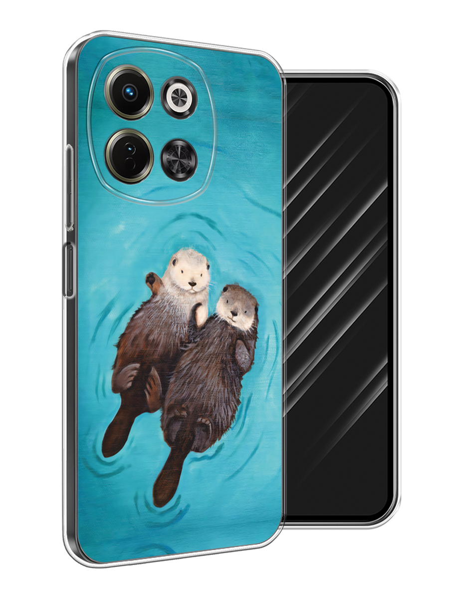 

Чехол Awog на Tecno Spark 30 5G "Парочка бобров", Голубой, 309750-1