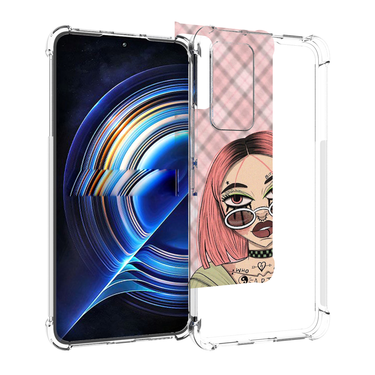 

Чехол MyPads бунтарка-девочка для Tecno Camon 19 Neo, Прозрачный, Tocco