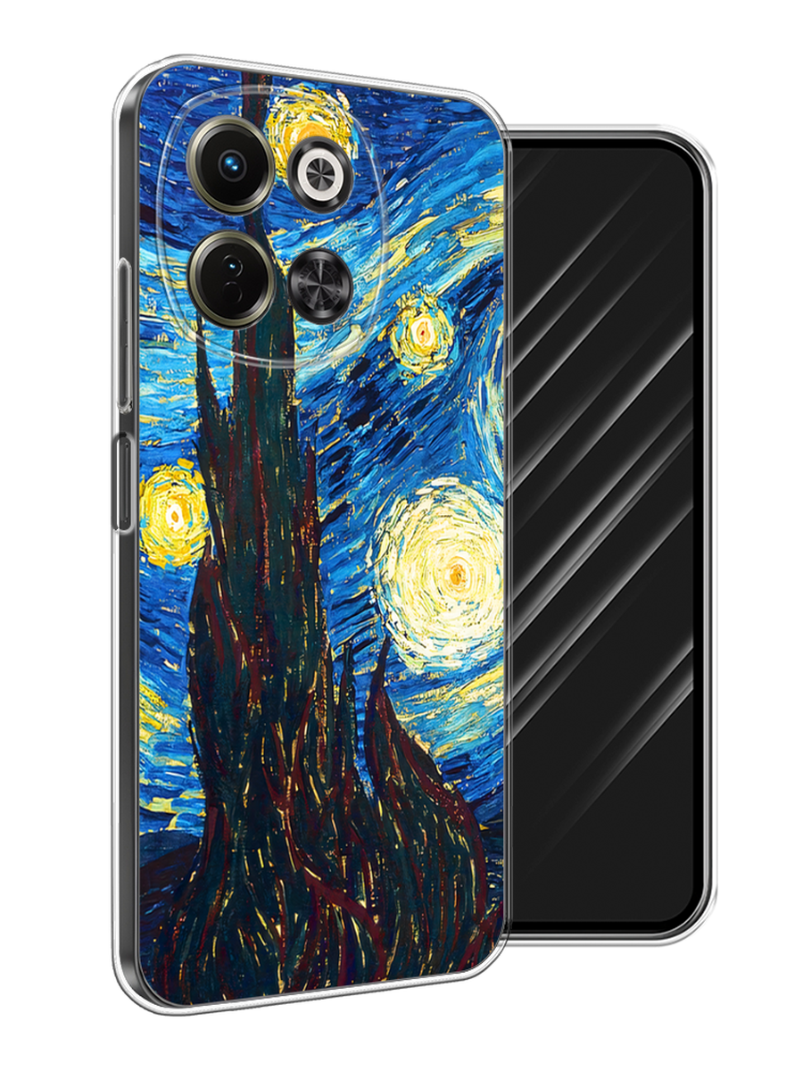 

Чехол Awog на Tecno Spark 30 5G "Ван Гог Звездная ночь", Желтый, 309750-1