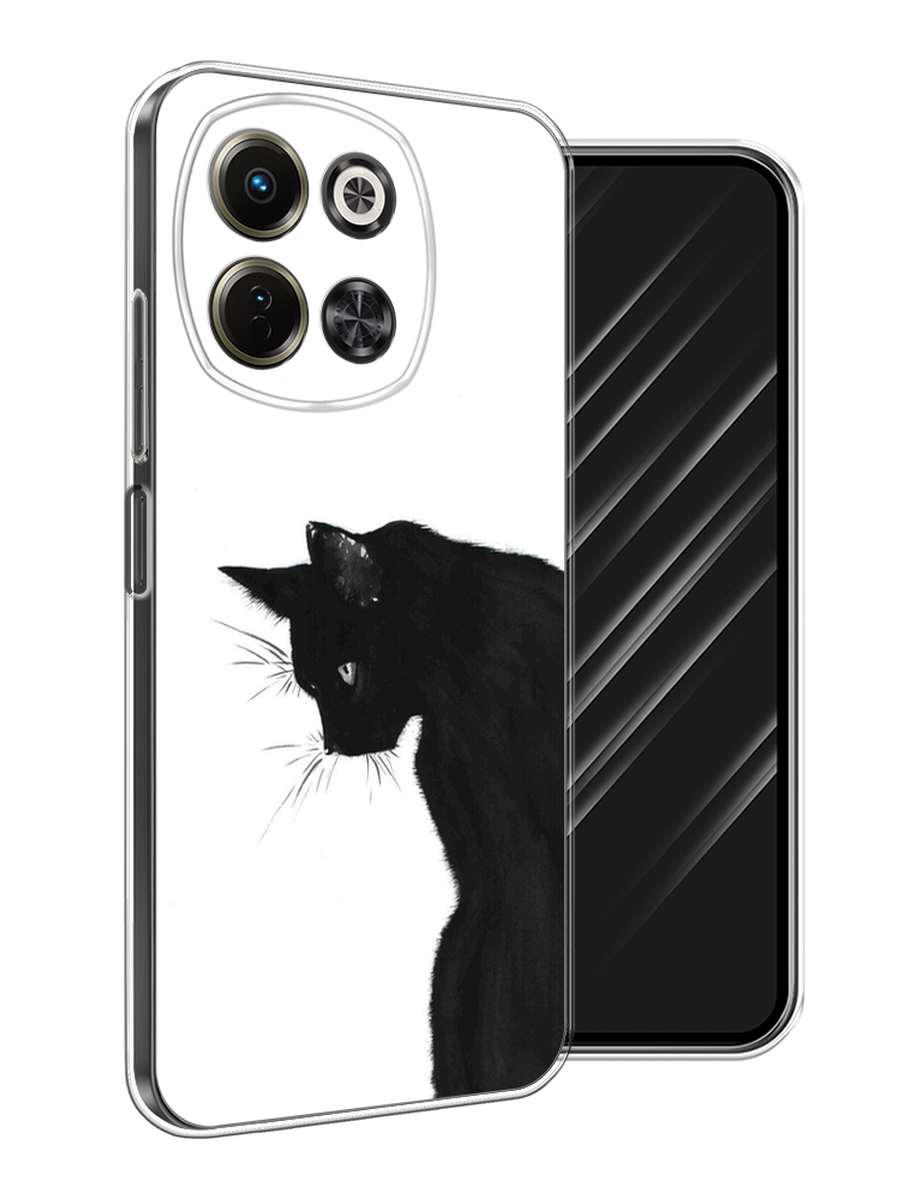 

Чехол Awog на Tecno Spark 30 5G "Black cat", Черный;белый, 309750-1