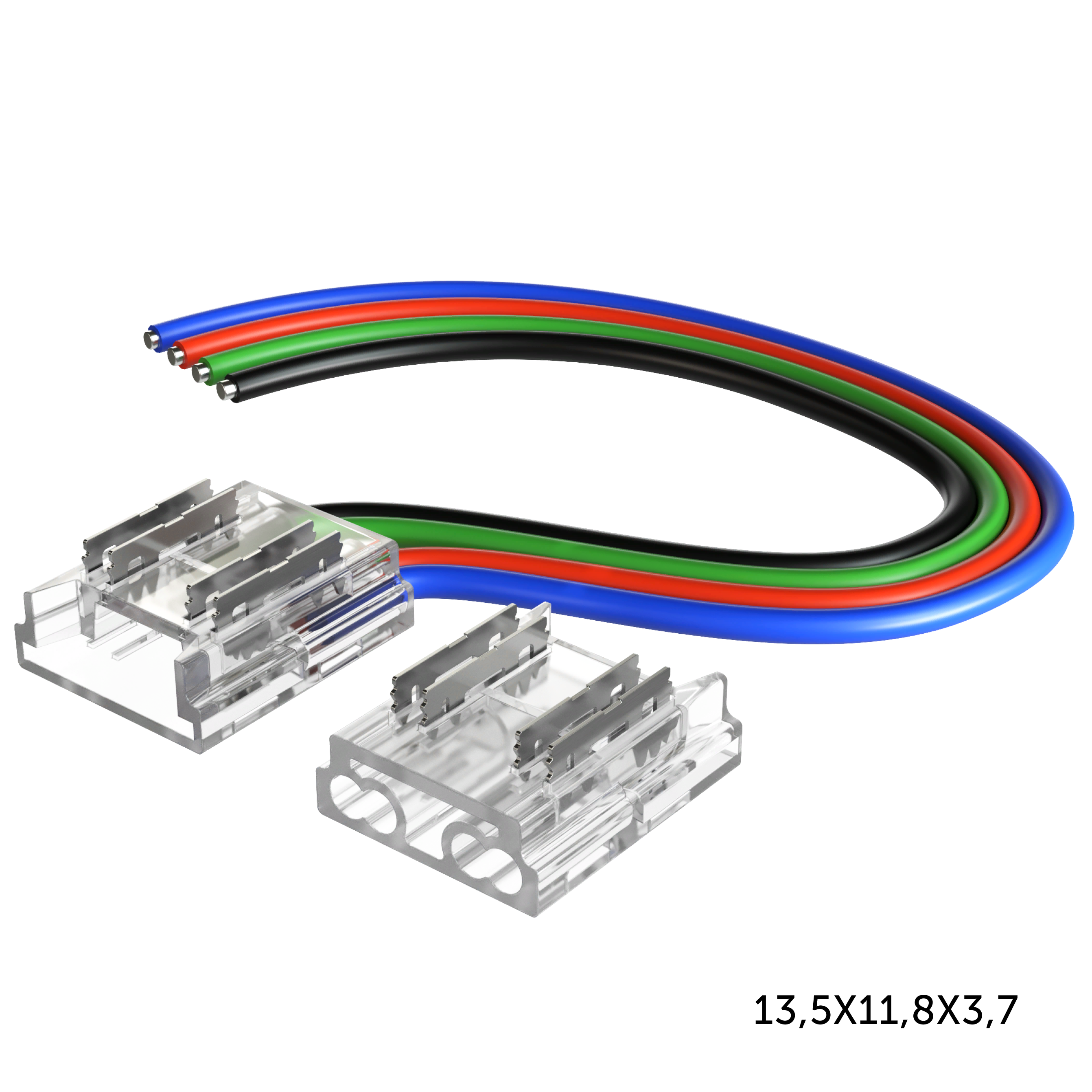 

Коннектор для гибкого неона Geniled СОВ RGB 10мм 1шт 12414, СОВ RGB 10мм 1шт