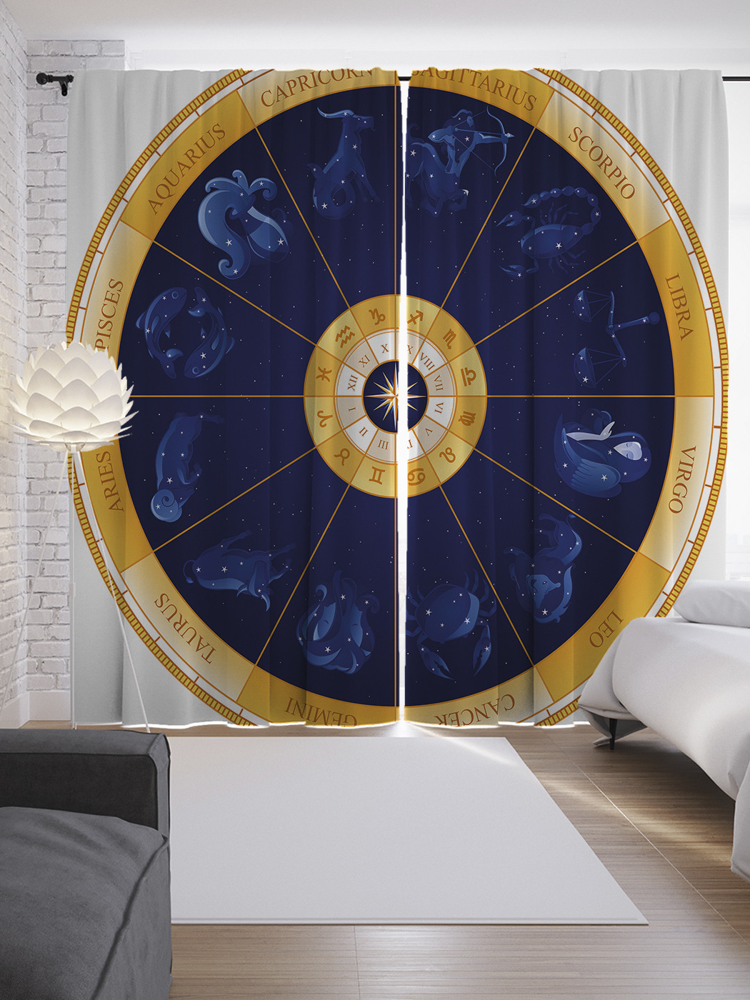 

Шторы JoyArty с фотопечатью "Королевский цвет астролигии" из сатена, 290х265 см, Королевский цвет астролигии