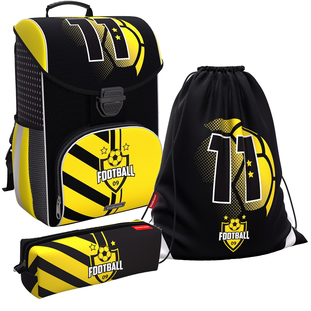 

Ранец ErichKrause ErgoLine 15 L Football Time с наполнением черный 48244_N, ErgoLine® 15 L