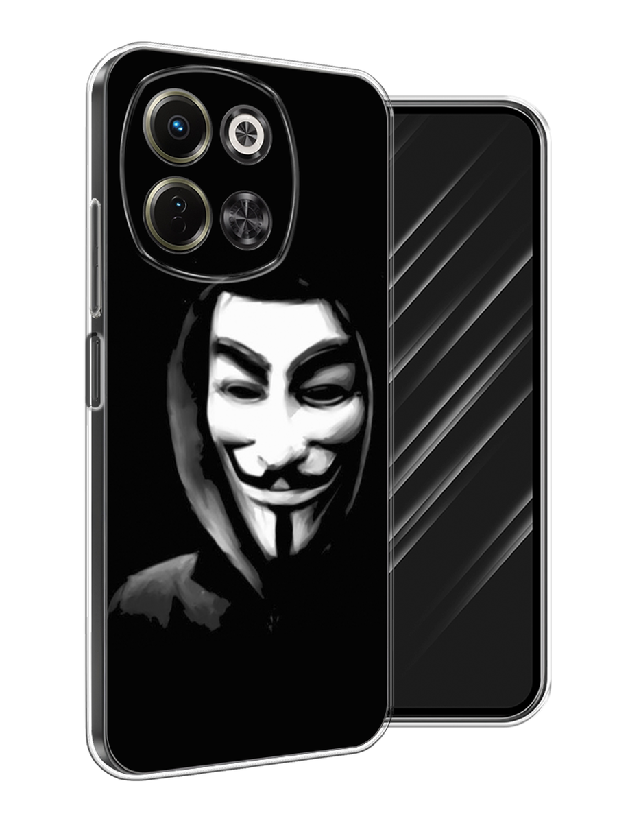 

Чехол Awog на Tecno Spark 30 5G "Анонимус", Черный;серый;белый, 309750-1