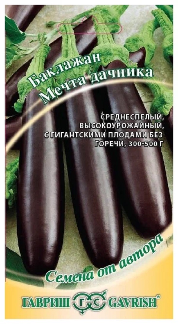 

Семена баклажан Мечта дачника Гавриш 74038 1 уп.