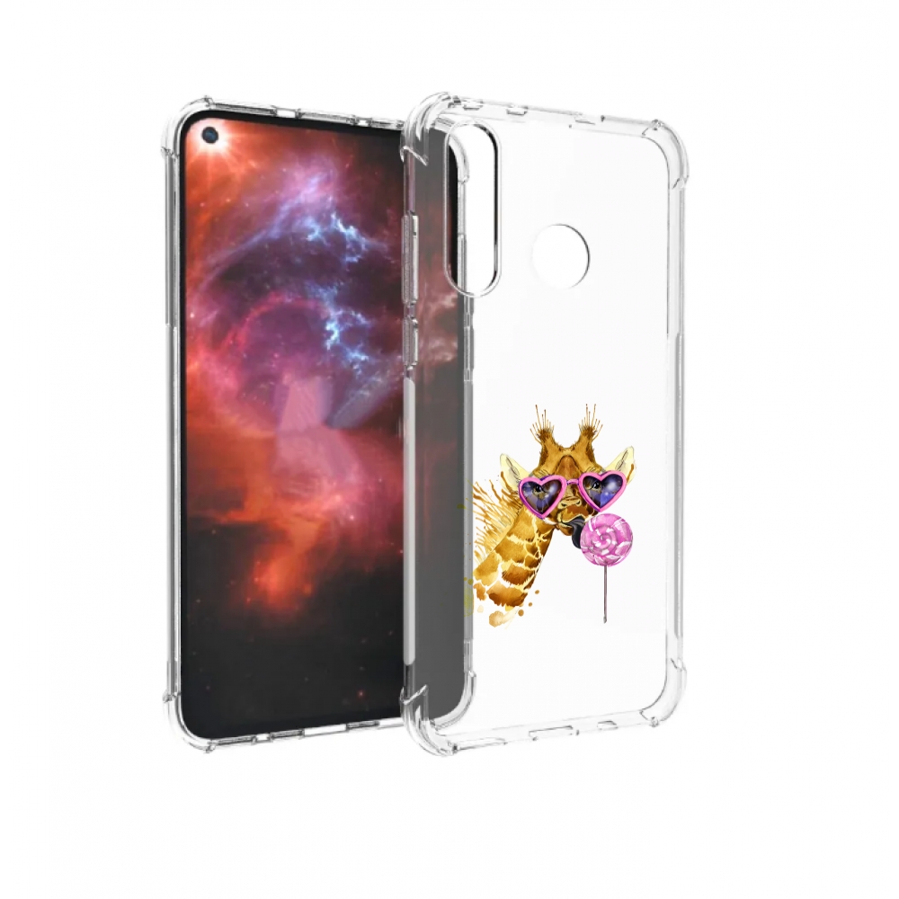 

Чехол бампер MyPads акварельный жираф для Huawei Nova 4 противоу, Прозрачный, Tocco