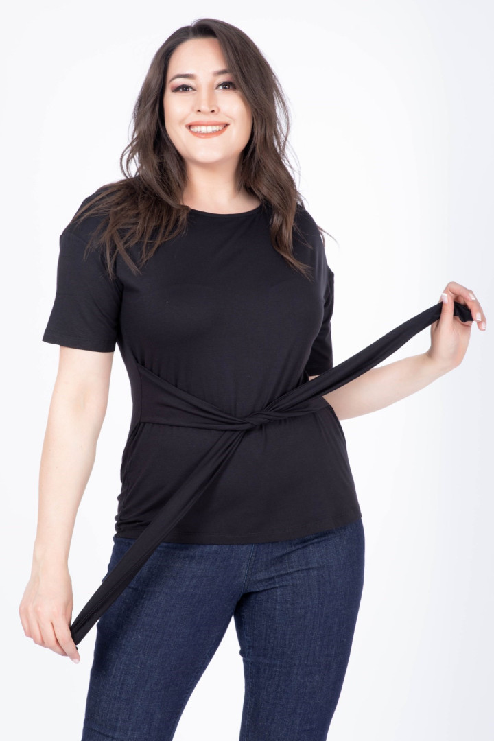 

Футболка женская My Line Moda 282 черная 40 RU, Черный, 282