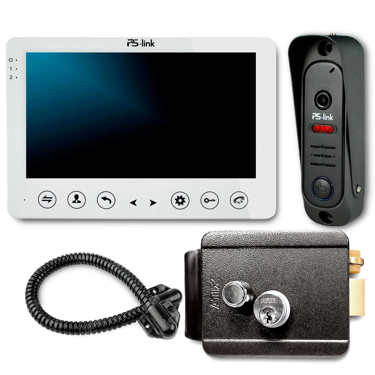 Комплект видеодомофона с электромеханическим замком Ps-Link KIT-715DP-MG / SD 1077010 светодиодная панель 600x300 220 вольт 22 ватта ip44 серебристый 108892