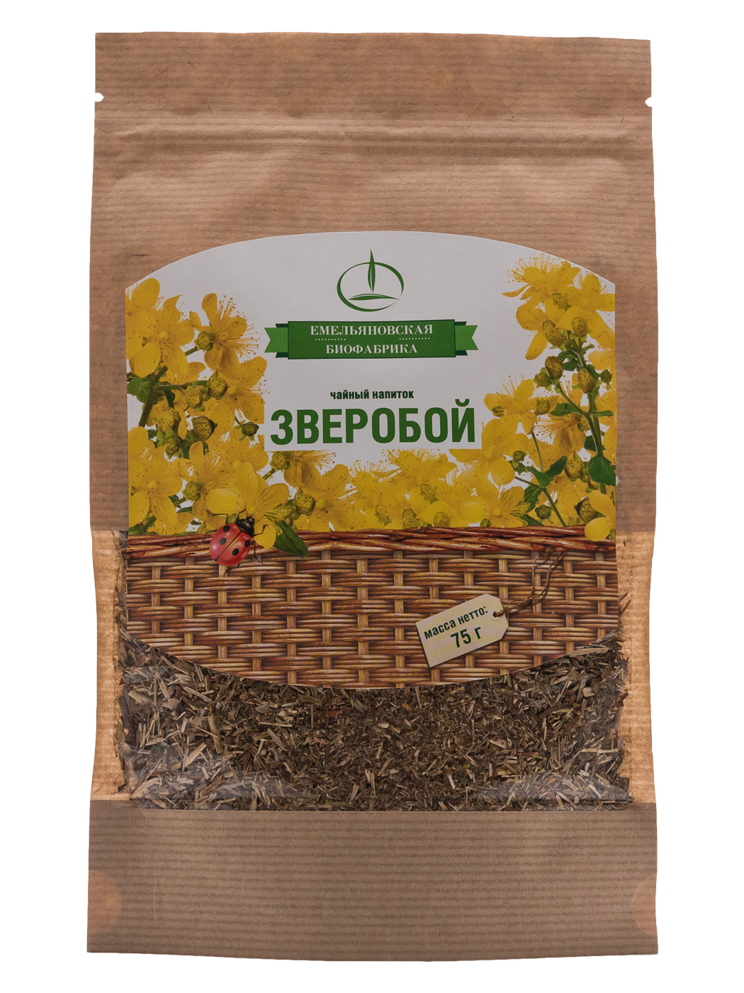 Чайный напиток травяной Емельяновская Биофабрика Зверобой измельченный 30 г