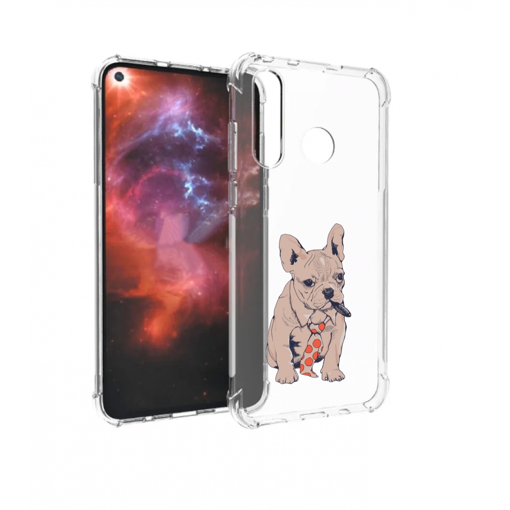 

Чехол бампер MyPads бульдог с сигарой для Huawei Nova 4 противоу, Прозрачный, Tocco