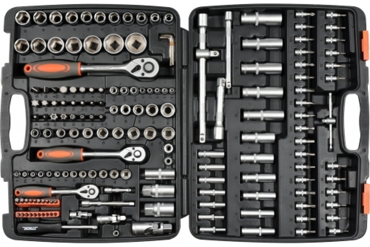 STHOR 58688 Набор инструментов 173 пр 1/4, 3/8, 1/2, 6 гр 1шт