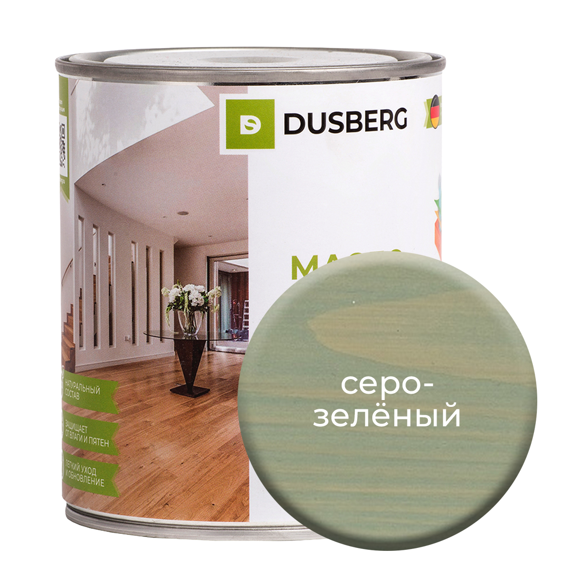 Масло Dusberg для стен на бесцветной основе, 750 мл Серо-зеленый нетипичный интерьер типовой квартиры практическое руководство по дизайну интерьера для владельцев обычных квартир